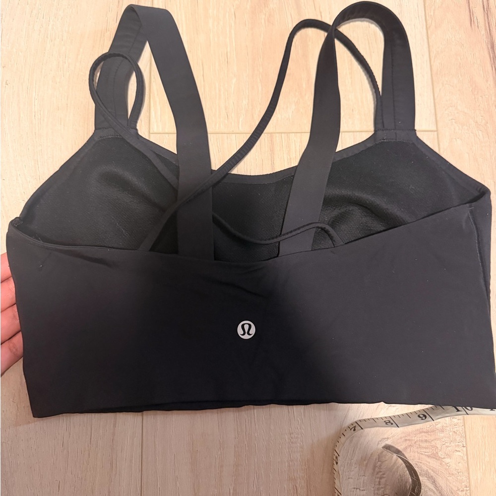 lululemon athletica Black Strappy Cutout Sports Bra